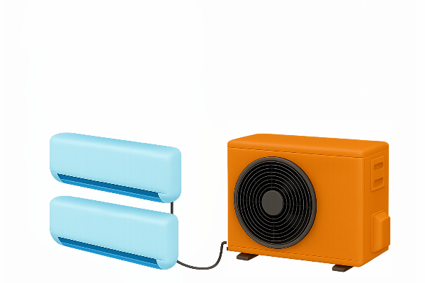 S – Sinclair Multi-split (2× 2,7 kW) + venkovní 4,1 kW