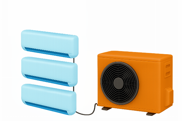 M – Sinclair Teler Multi-split (3× 2,7 kW) + venkovní 6,1 kW